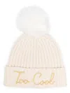 Mc2 Saint Barth Too Cool Pompom Beanie In Neutrals