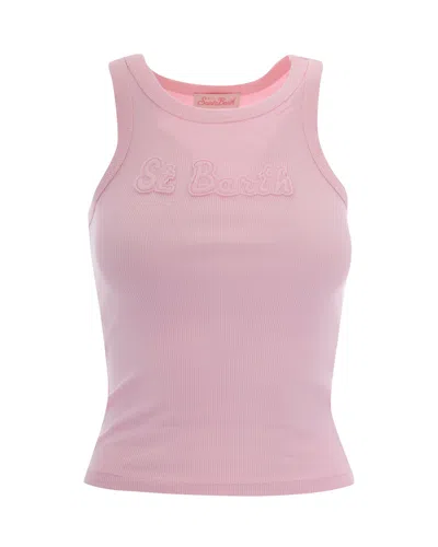 Mc2 Saint Barth Top Ada Patch Rosa In Pink