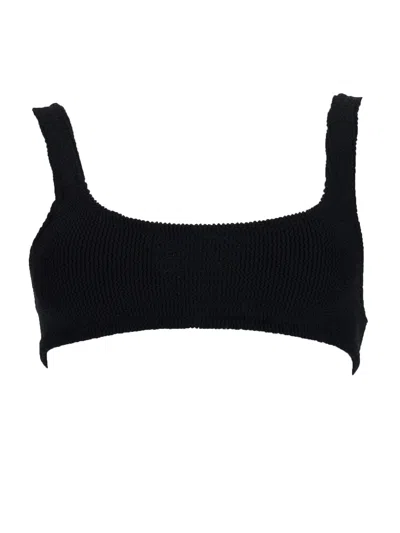 Mc2 Saint Barth Top Bikini Crinckle "naima" In Black
