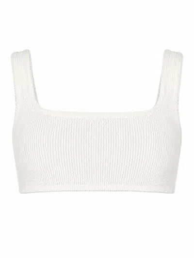 Mc2 Saint Barth Top Bikini Crinckle "naima" In White