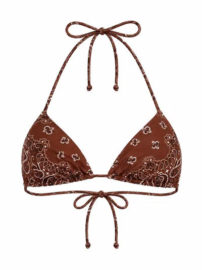 Mc2 Saint Barth Top Bikini "leah" In Brown