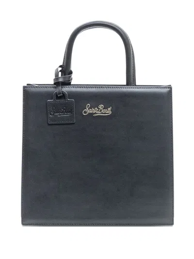 Mc2 Saint Barth Top-handle Logo-detail Satchel Bag In Black