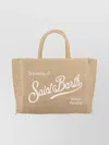 Mc2 Saint Barth Tote Bag With Top Handles And Strap In Neutral