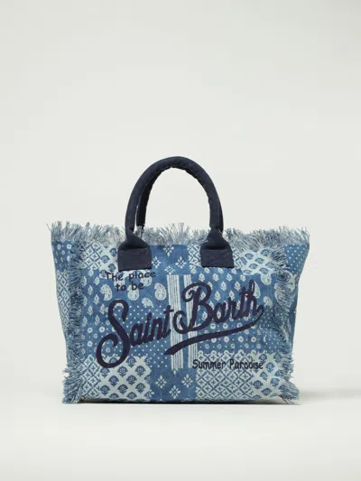 Mc2 Saint Barth Tote Bags  Woman Color Blue