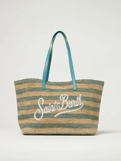 Mc2 Saint Barth Tote Bags  Woman Colour Gnawed Blue