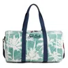 Mc2 Saint Barth Travel Duffel Bag With Palms Print