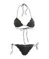 Mc2 Saint Barth Triangle Bikini Set In Black