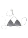 Mc2 Saint Barth Triangle Bikini Top In Gray