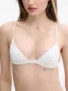 Mc2 Saint Barth Triangle Bikini Top In White