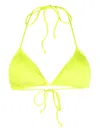 Mc2 Saint Barth Triangle Bikini Top Adjustable Stretch Design In Yellow