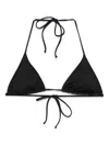 Mc2 Saint Barth Triangle-cup Bikini Top In Black