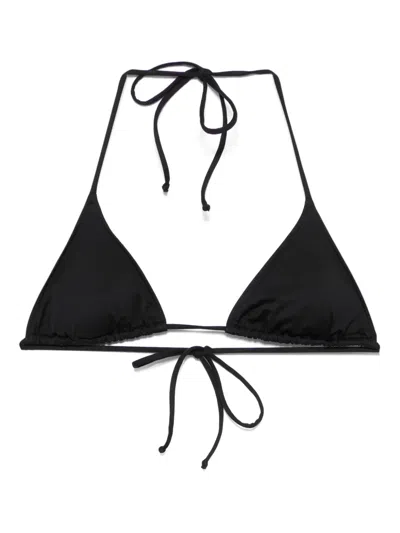 Mc2 Saint Barth Triangle-cup Bikini Top In Black