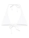 Mc2 Saint Barth Triangle-cup Bikini Top In White