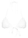 Mc2 Saint Barth Triangle-cup Bikini Top In White