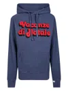 Mc2 Saint Barth Tribeca Appliqué Hoodie In Blue