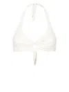 Mc2 Saint Barth Tristan Halterneck Bikini Top In Neutrals