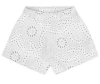 Mc2 Saint Barth Eyelet-embroidered Shorts In White