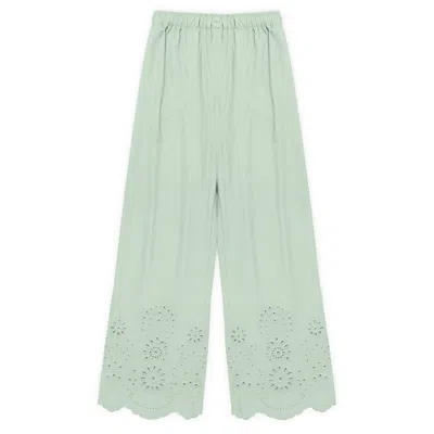Mc2 Saint Barth Trousers Pull-up Ien0002-00474l In Green