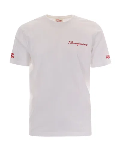 Mc2 Saint Barth T-shirt Abbronzatissimo In White