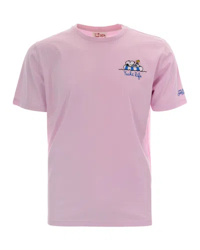 Mc2 Saint Barth T-shirt Aperitivo A Portofino In Pink