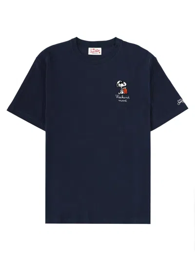 Mc2 Saint Barth T-shirt Con Ricamo In Blue