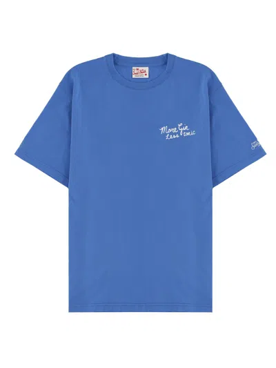 Mc2 Saint Barth T-shirt Con Stampa In Blue
