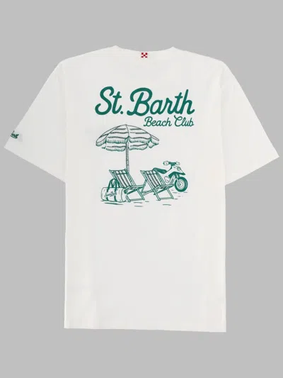 Mc2 Saint Barth T-shirt Con Stampa In White