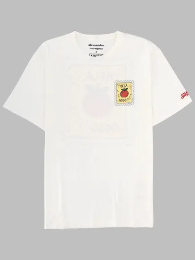 Mc2 Saint Barth T-shirt Con Stampa In White