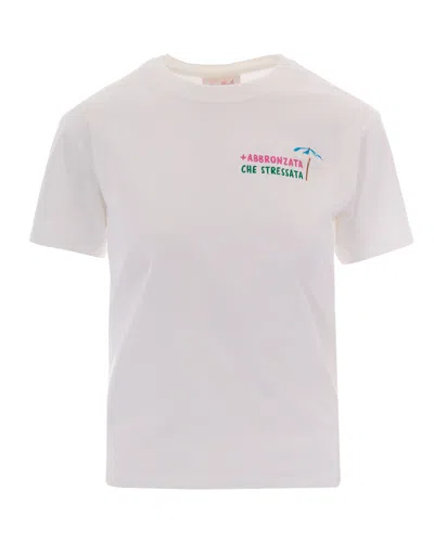 Mc2 Saint Barth T-shirt Emilie + Abbronzata In White