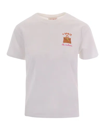Mc2 Saint Barth Emilie Rhinestone-embellished T-shirt In Multi