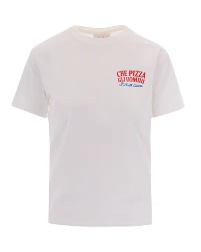 Mc2 Saint Barth T-shirt Emilie Che Pizza Gli Uomini In White