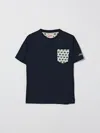 Mc2 Saint Barth Kids'  Tシャツ ボーイ カラー ブルー In Black