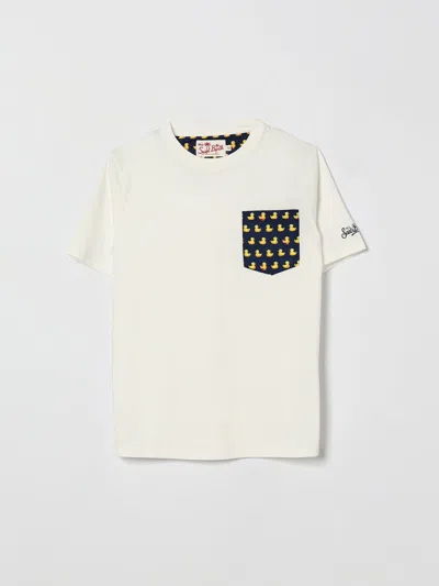 Mc2 Saint Barth Kids'  Tシャツ ボーイ カラー ホワイト In White
