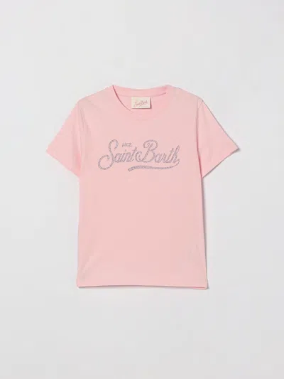 Mc2 Saint Barth Kids'  Tシャツ ボーイ カラー ピンク In Pink