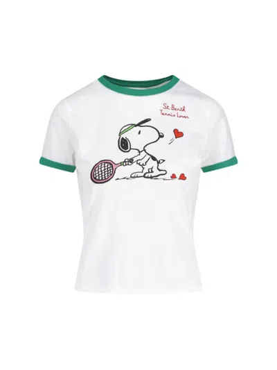 Mc2 Saint Barth Emilie Snoopy-print T-shirt In Multi