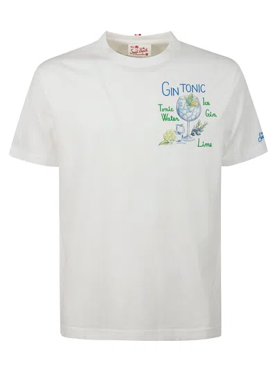 Mc2 Saint Barth Graphic-print T-shirt In Gray