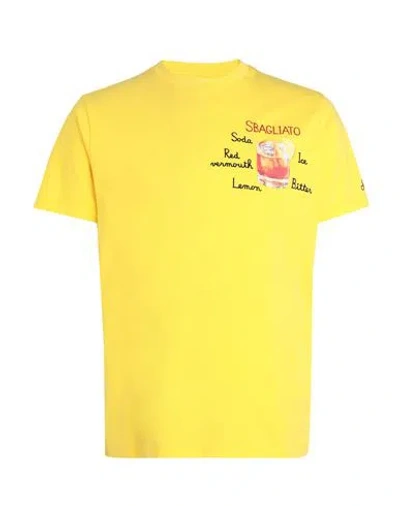 Mc2 Saint Barth Tshirt Man Man T-shirt Yellow Size L Cotton