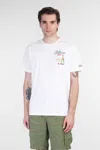 Mc2 Saint Barth Tshirt Man T-shirt In White Cotton In White