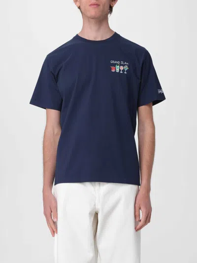 Mc2 Saint Barth Cotton Crew Neck T-shirt  In Blue
