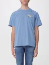 Mc2 Saint Barth Cotton Crew Neck T-shirt  In Blue