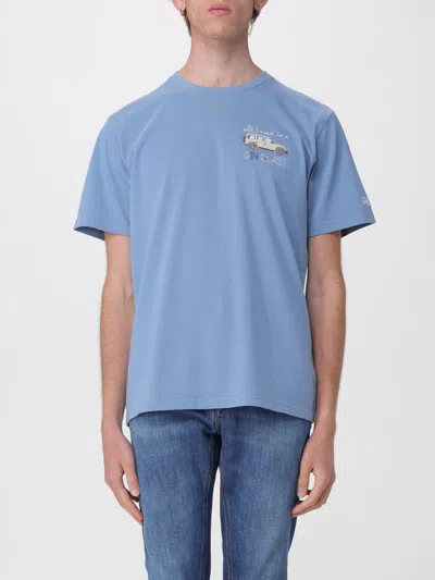 Mc2 Saint Barth Cotton Crew Neck T-shirt  In Blue