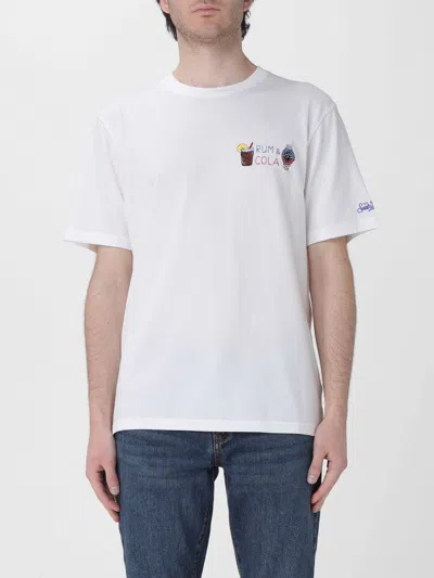 Mc2 Saint Barth Cotton Crew Neck T-shirt  In Blue