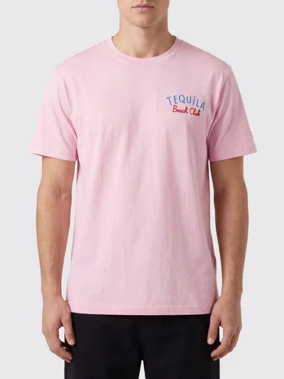 Mc2 Saint Barth Printed Cotton T-shirt In Pink