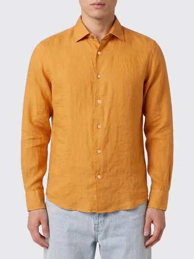 Mc2 Saint Barth Raphael Linen Shirt In Yellow