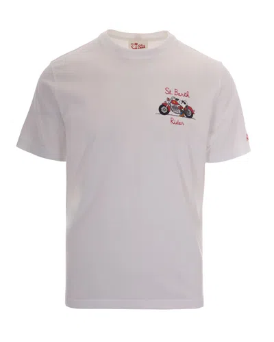 Mc2 Saint Barth T-shirt Portofino Snoopy Rider In Neutral