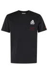 Mc2 Saint Barth Austin T Shirt With Embroidery And Breast Pocket In Emb Black