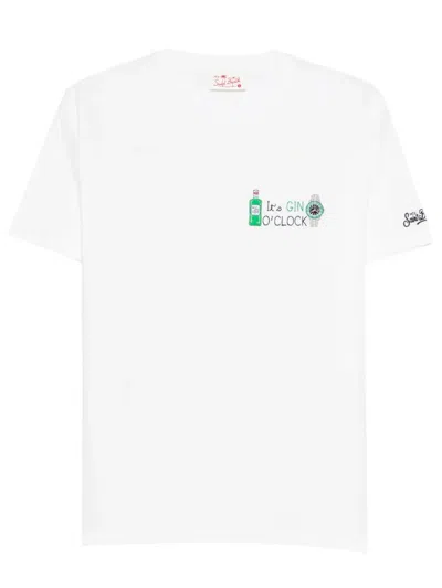 Mc2 Saint Barth It`s Gin O` Clock T-shrt In White