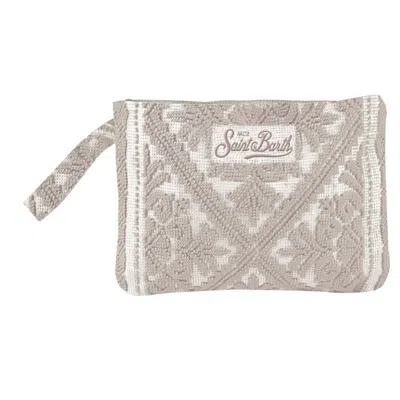 Mc2 Saint Barth Tufting Pouch In Gray