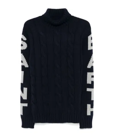 Mc2 Saint Barth Turtleneck Sweater In Black