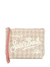 Mc2 Saint Barth Tweed Pochette In Pink